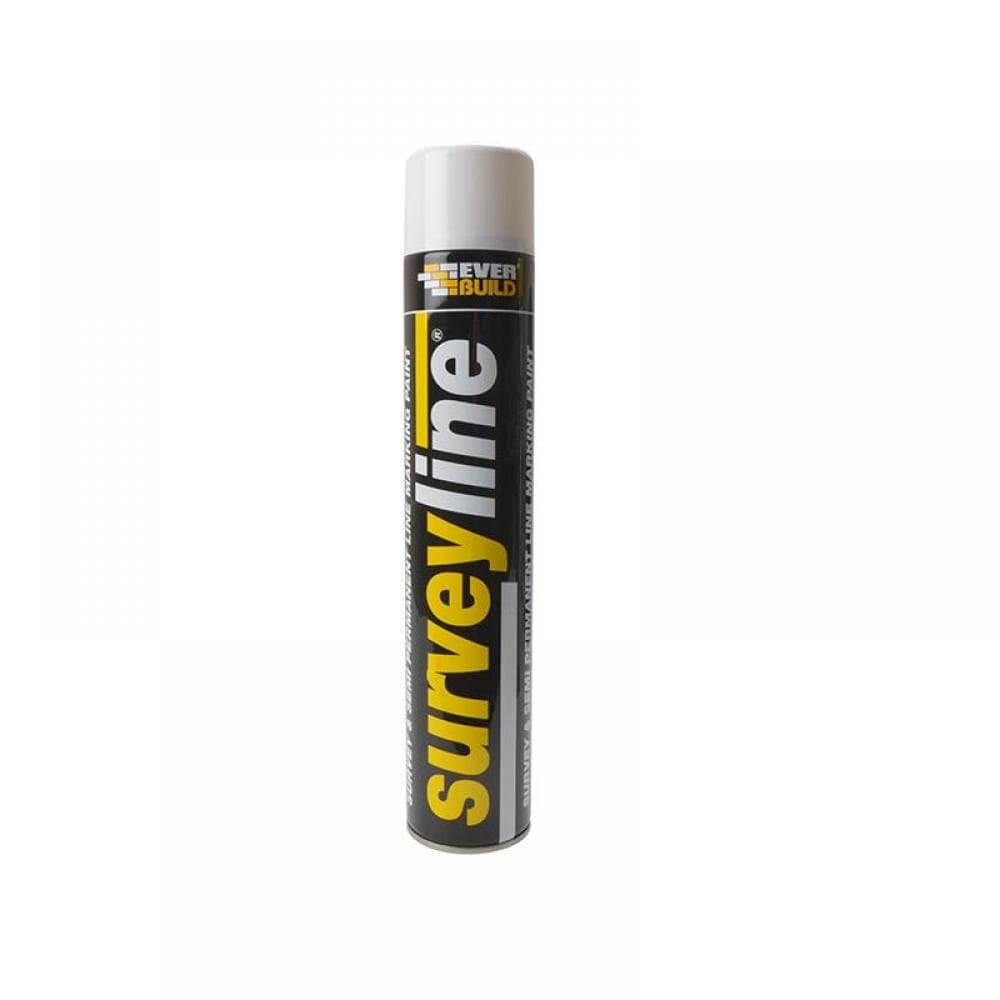 Everbuild Sika 490214 Survey Line® Marker Spray White 700Ml