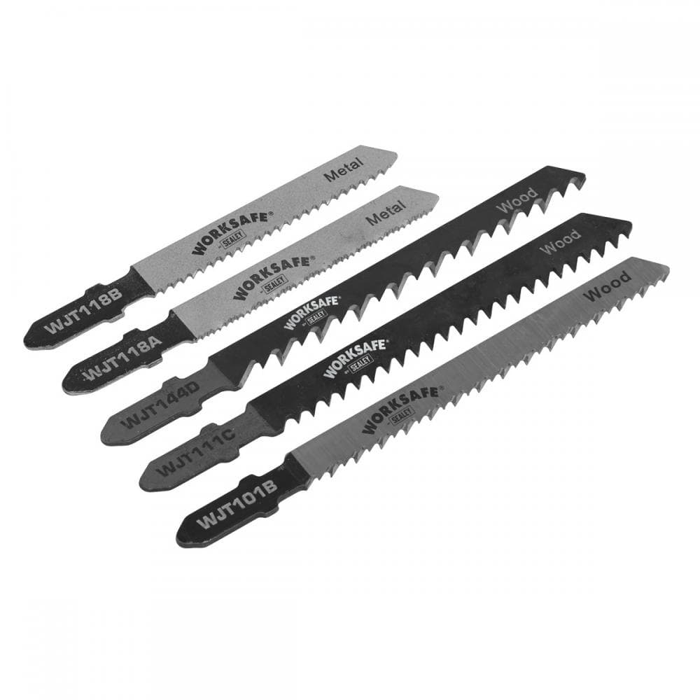 Sealey WJTASS Assorted Jigsaw Blades - Pack Of 5