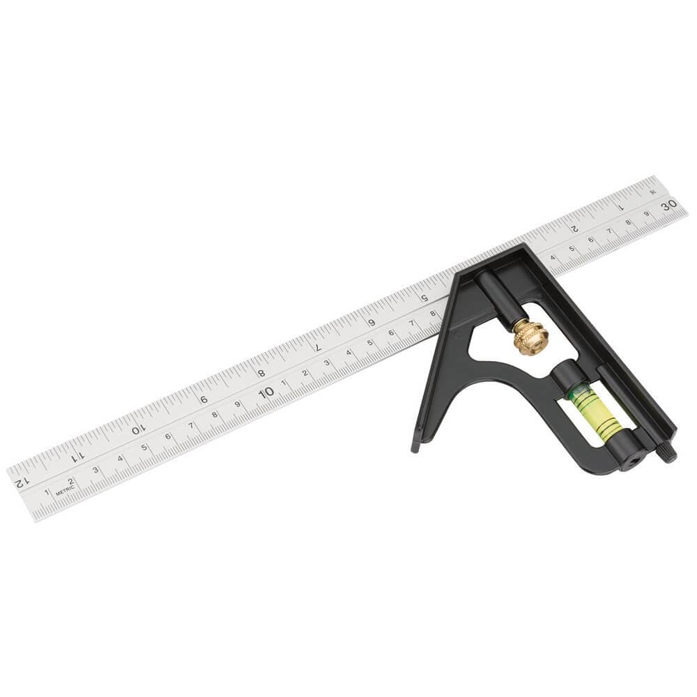 Draper 34703 Metric And Imperial Combination Square 300Mm each 1