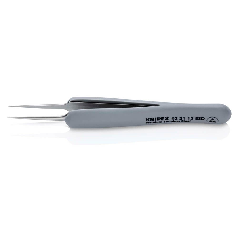 Draper Knipex 92 21 13 Esd Precision Tweezers With Rubber Handles Esd 112Mm each 1 13197