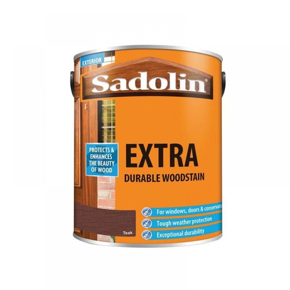 Sadolin 5028536 Extra Durable Woodstain Teak 5 Litre