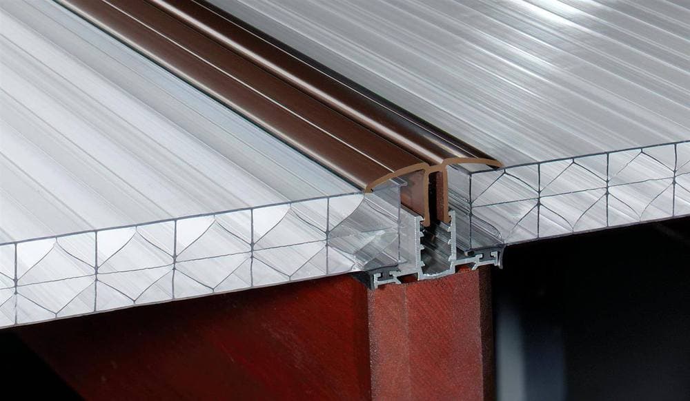 PolyX PVC Capped Rafter Bar Rafter Supported - 3mtr Brown
