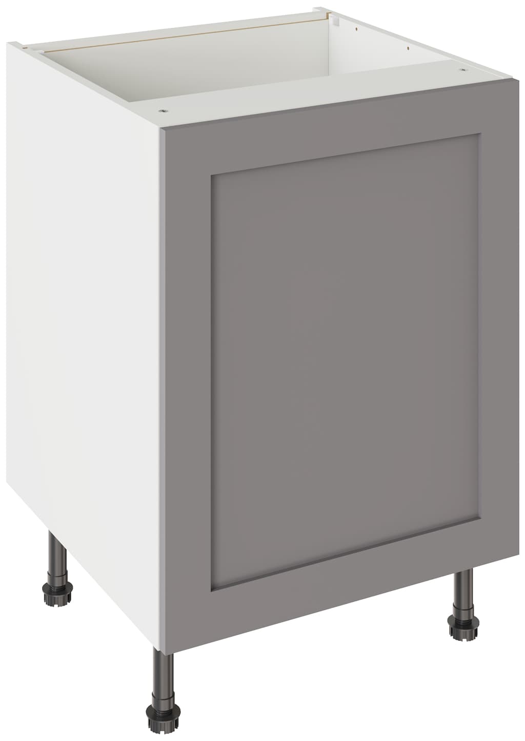 Flatpack Base Unit Shaker Ultra Matt Dust Grey 600mm - FKKH0804