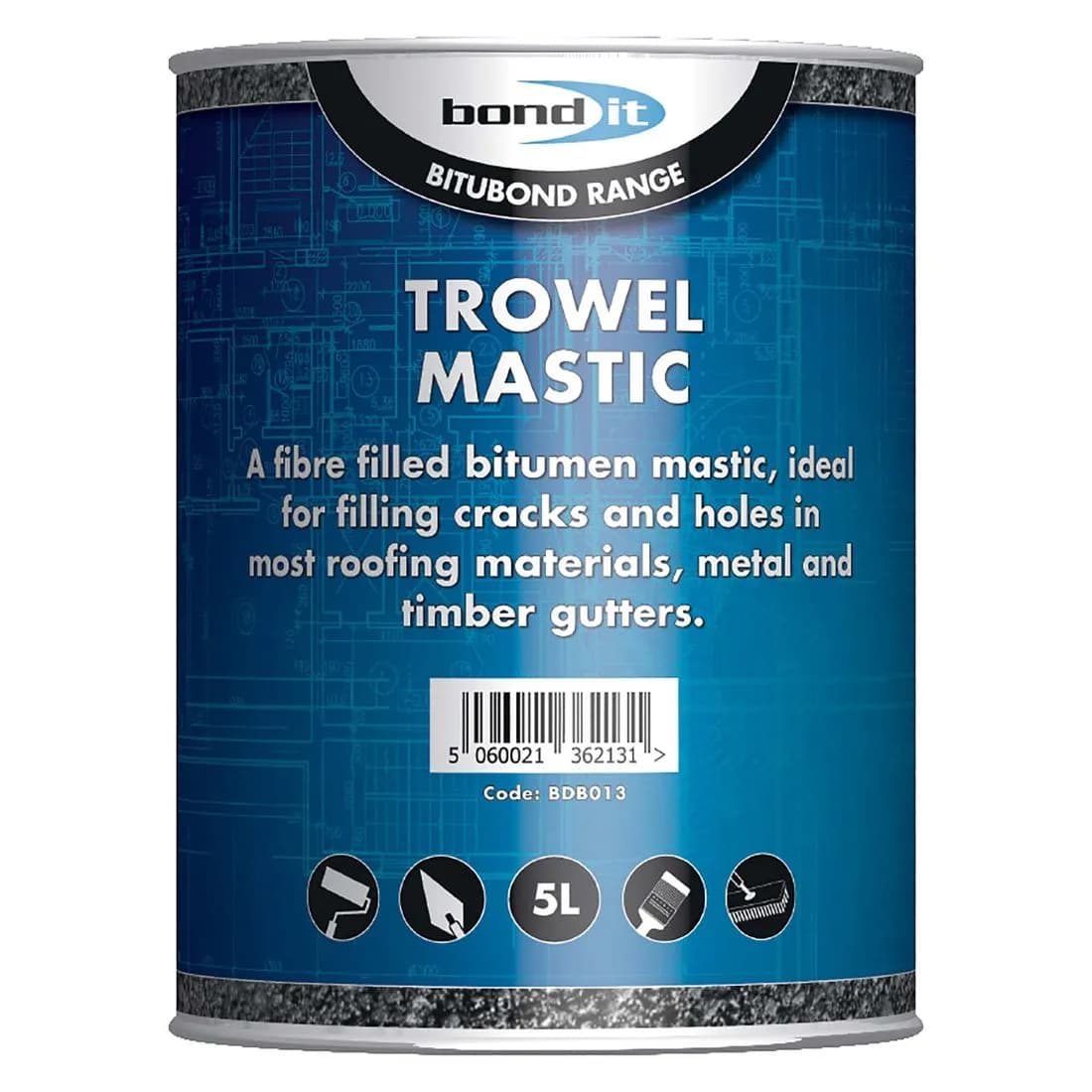 Bitubond Trowel Mastic Black 5L