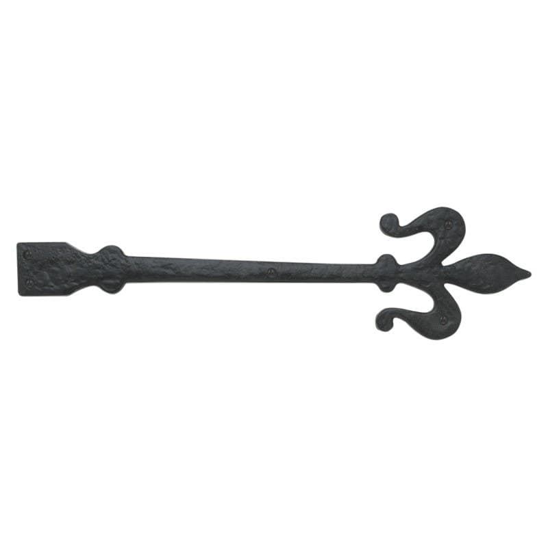 Fleur De Lis Door Hinge - Antique Black - 300mm - Single - Hardware Solutions