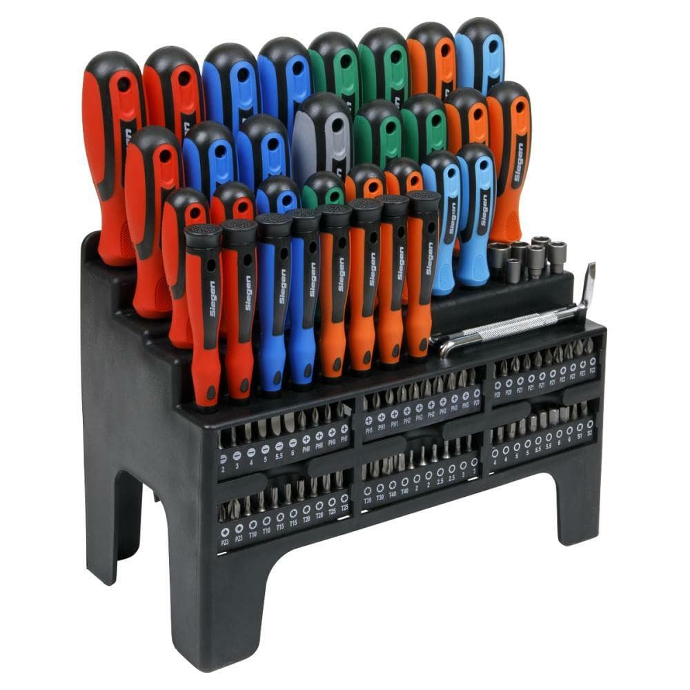 Sealey S01248 Screwdriver Bit & Nut Driver Set 100Pc