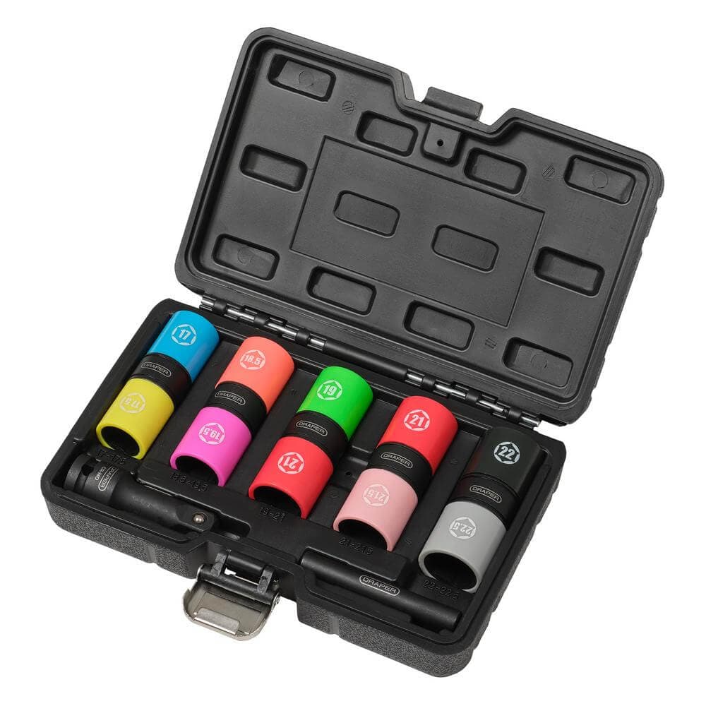 Draper Double Ended Wheel Nut Socket Set 1/2in Sq. Dr. (7 Piece) Pk 1 02744