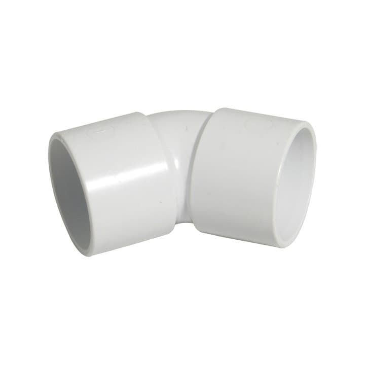 Floplast 50Mm White Abs 135*Bend WS20W