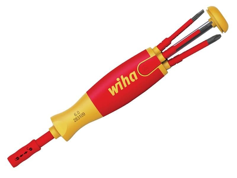 Wiha 41235 Liftup Electric Bit Magazine Sl/Pz/Pzs Screwdriver Set 6 Piece