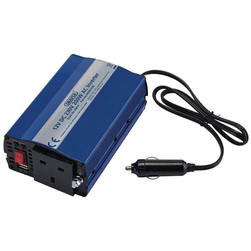 Draper 28814 12V Dc-Ac Inverter 200W each