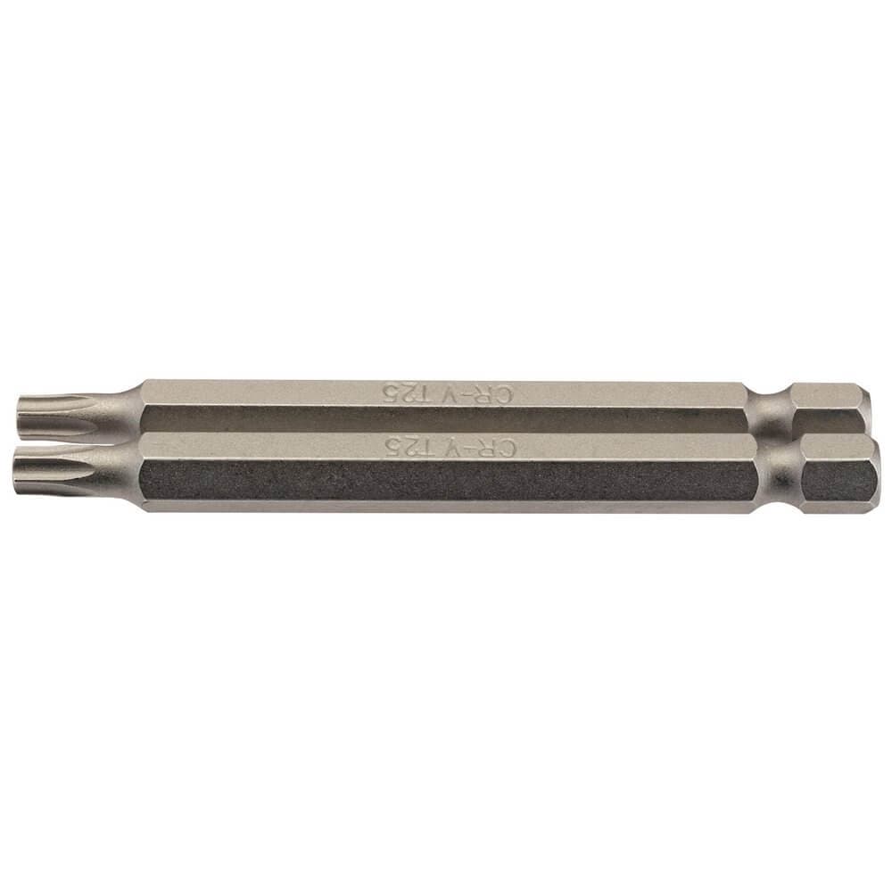 Draper 66849 Tx-Star® Insert Bit 1/4in Hex 75Mm Long T25 (Pack Of 2) per pack