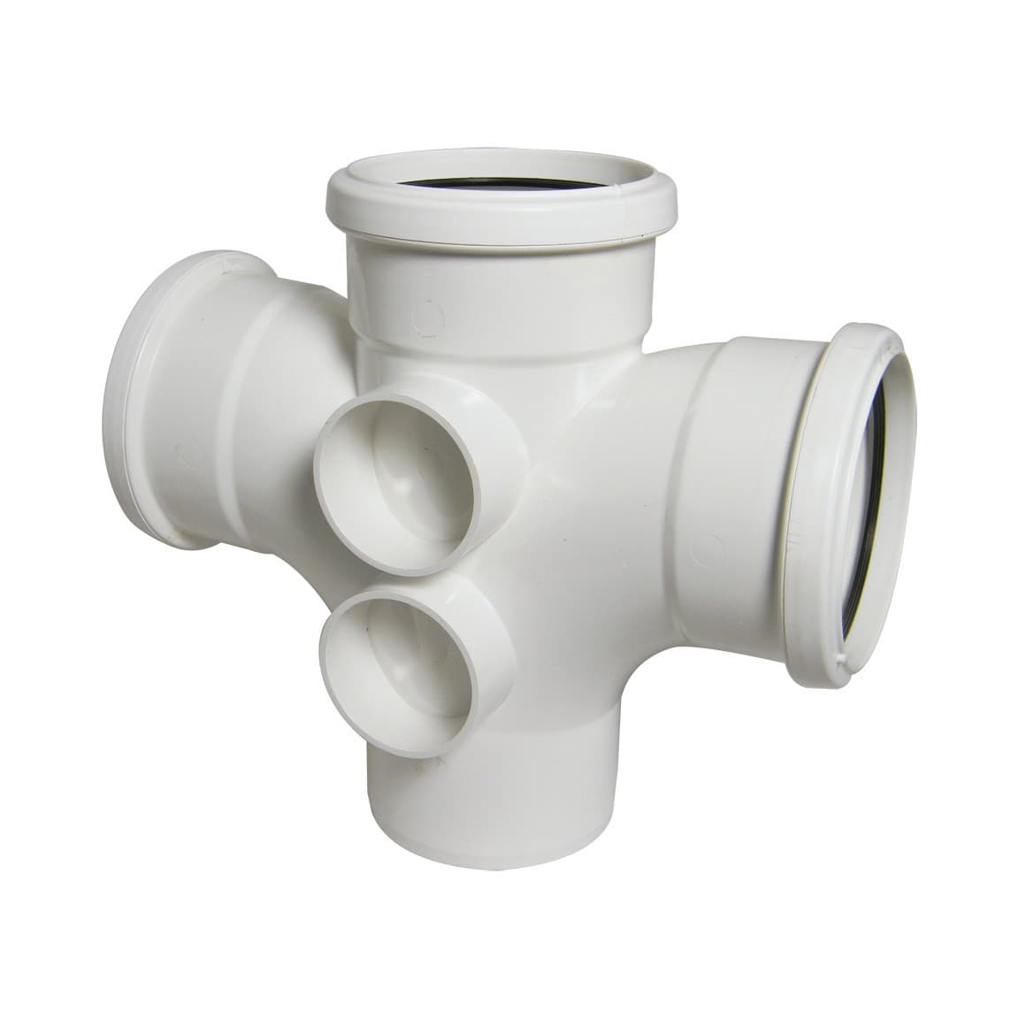 Floplast 110Mmwhite 92.5*Dble.branch SP230W