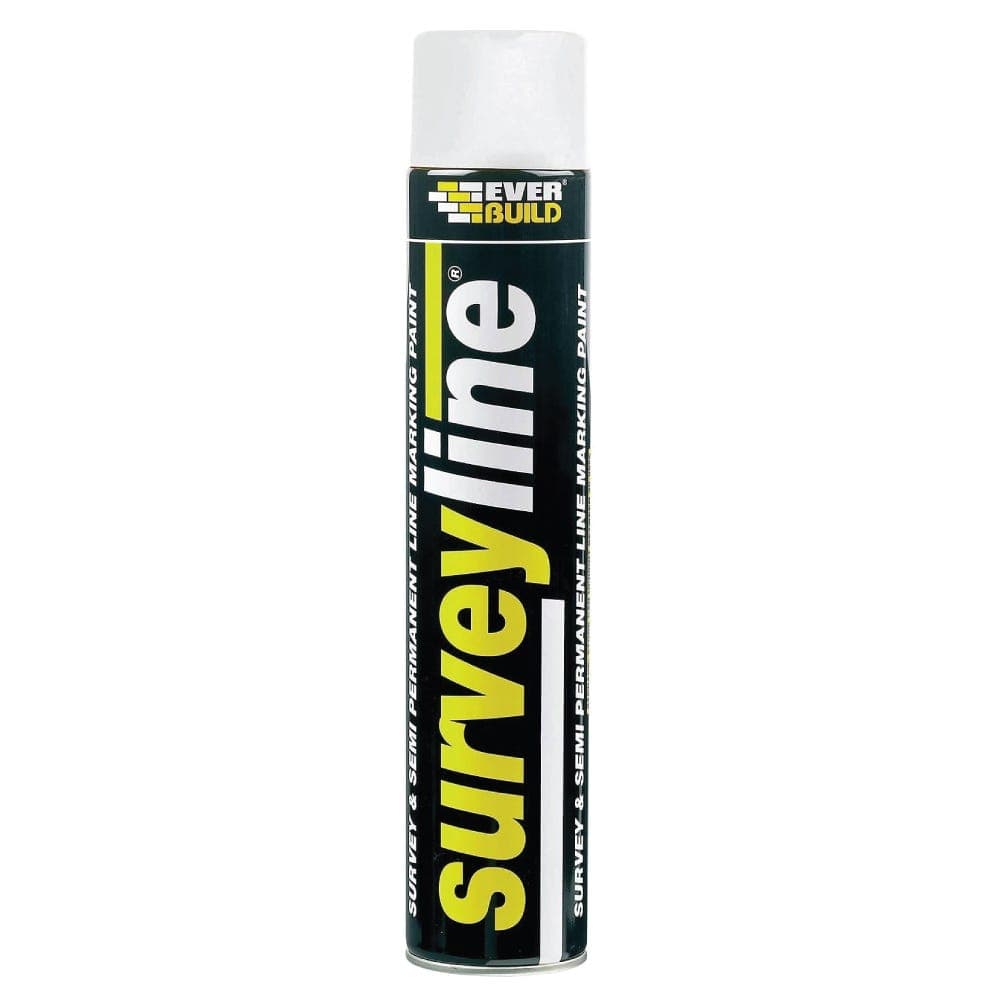 Everbuild Survey Line Marking Paint White 700ml (Pack of 6)