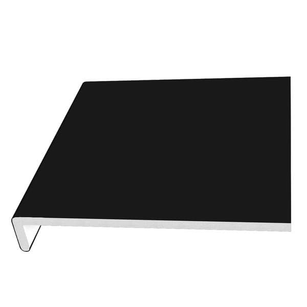 175mm Black Smooth Fascia Capping Board - 10mm x 5mtr