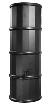 Small 110L Slimline Polybutt Water Butt - Black Polytank