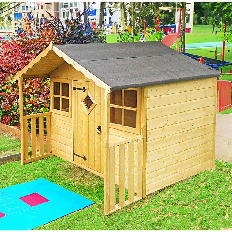 6x5'6 Shire Cubby Traditional Kids Wooden Playhouse