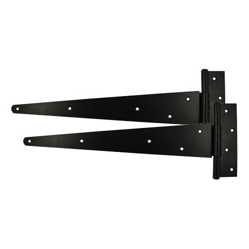 Strong Tee Hinges – Epoxy Black – Pair