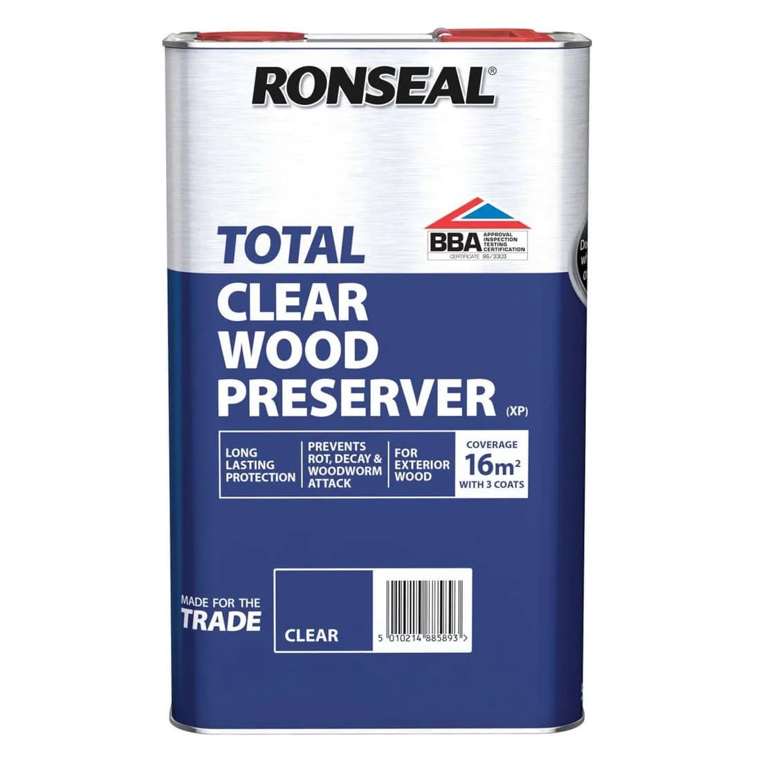 Ronseal Total Wood Preserver Clear 5L 2016
