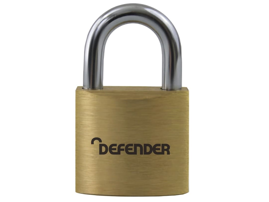 DEFENDER Defender Padlock Brass 30mm DFBP3 DFBP3