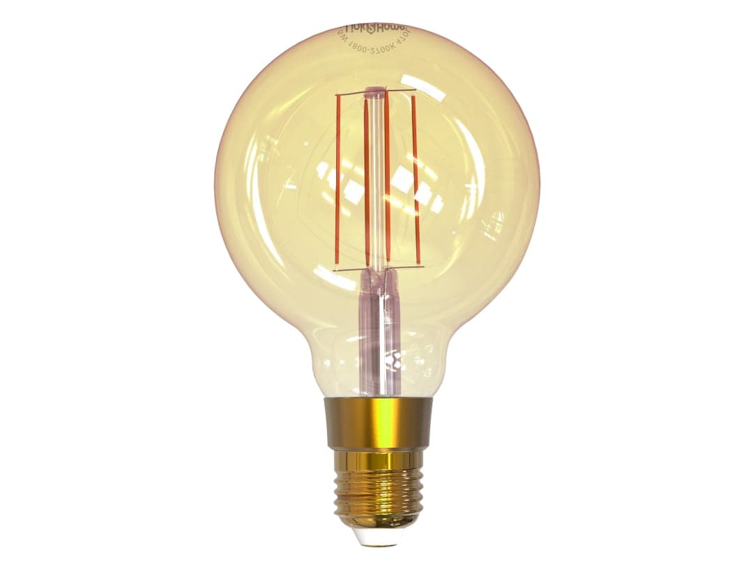 Link2Home Wi-Fi LED ES (E27) Balloon Filament Dimmable Bulb, White 470 lm 5.5W L2HFE27L6W