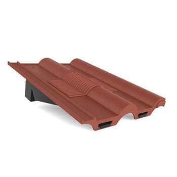 Tile Vent Double Roman - Antique Red