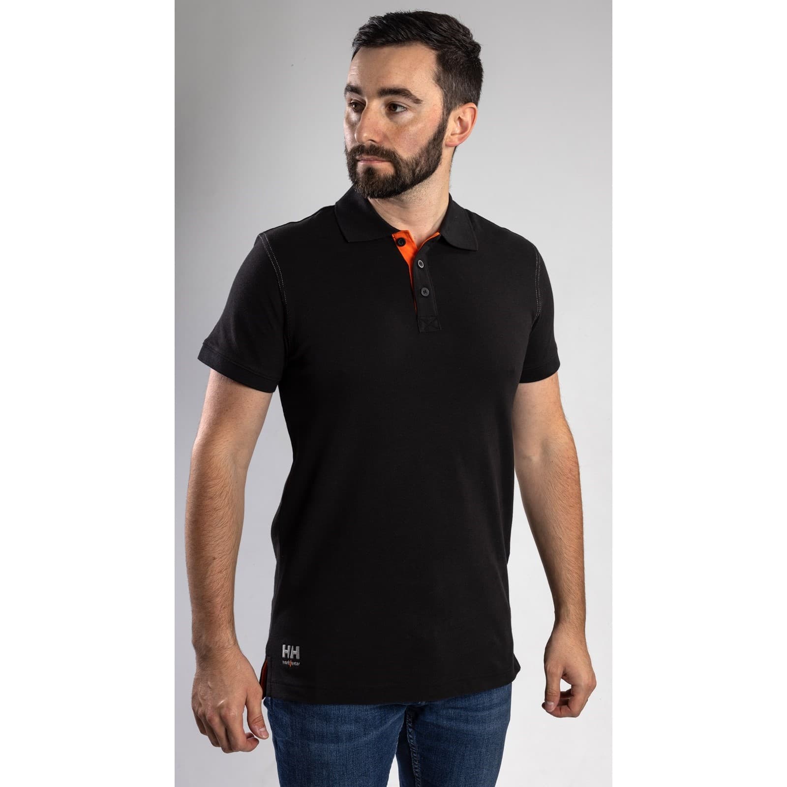 Helly Hansen Workwear Oxford Polo Size Sml Black 35084-65544-03