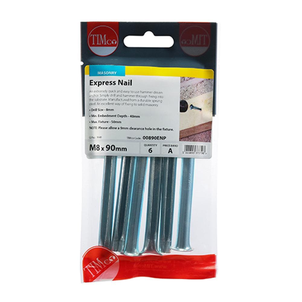 Timco 00890ENP Express Nails - Zinc 8.0 X 90 TIMpac 6