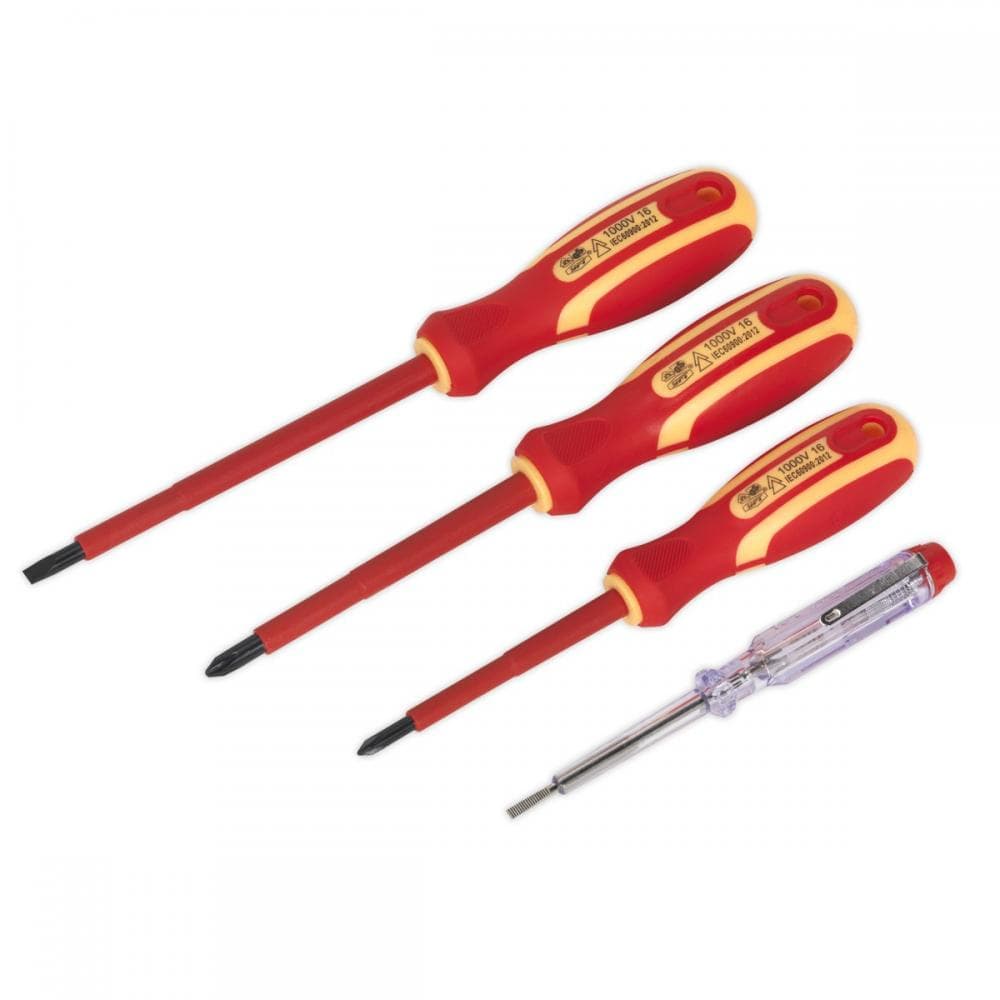 Sealey S01155 Electricianfts Screwdriver Set 4Pc Vde Approved