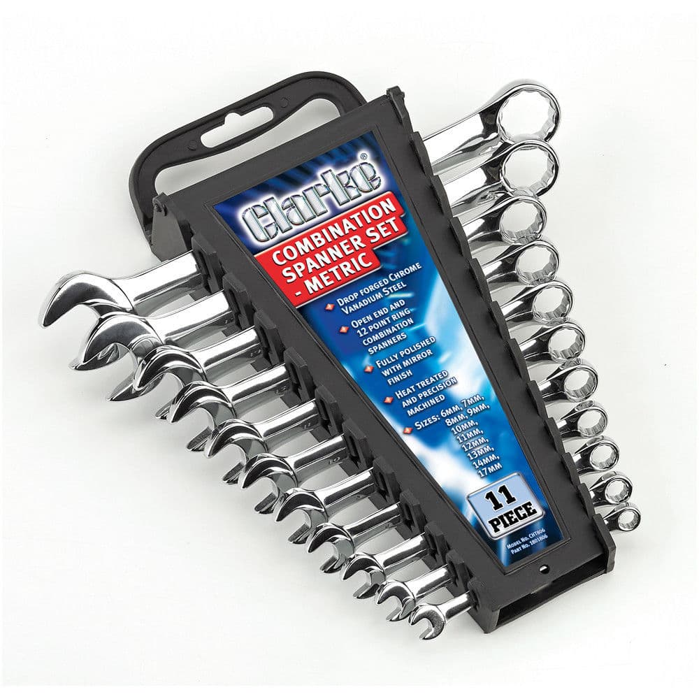 Clarke 1801806 Cht806 11 Piece Combination Spanner Set - Metric