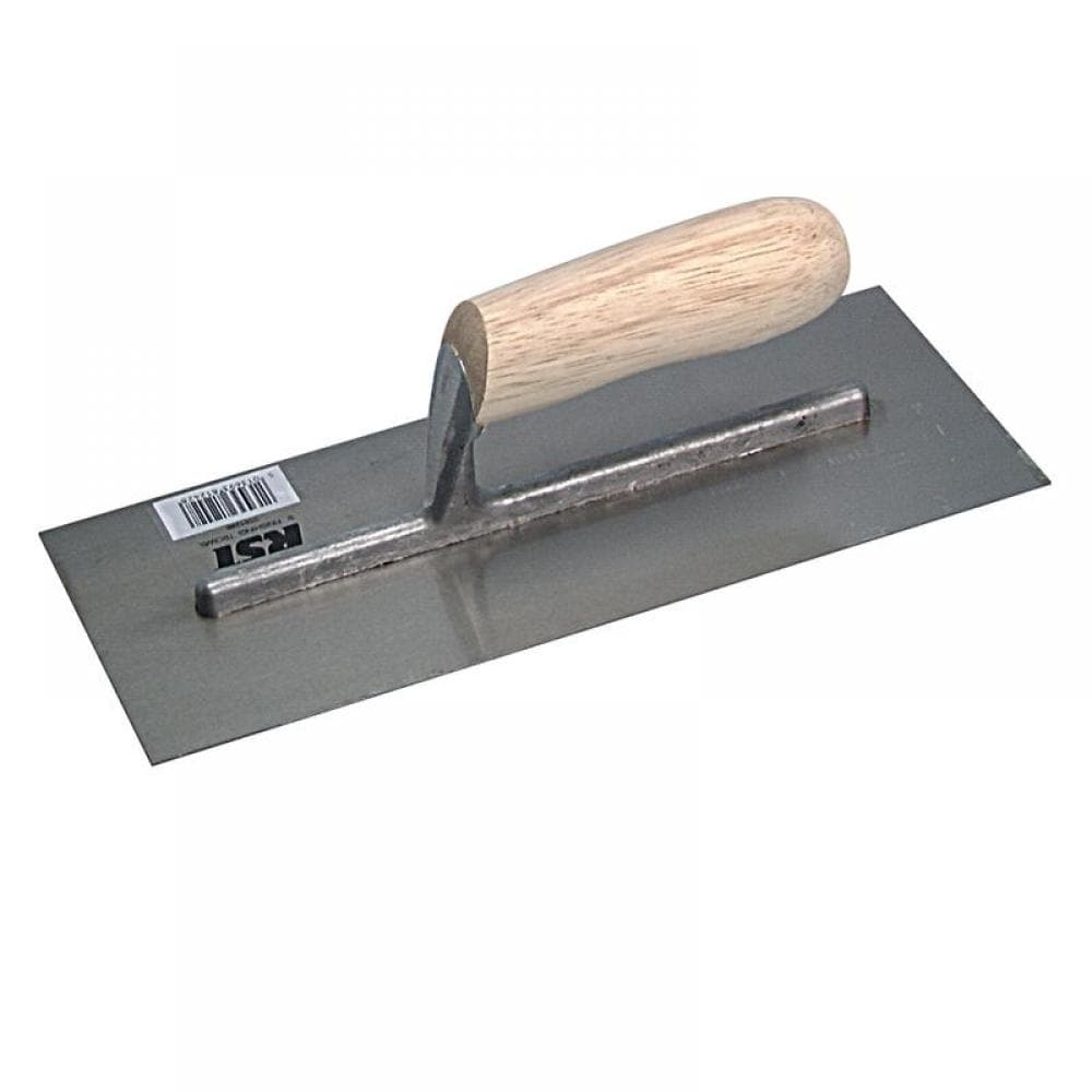 R.s.t. RTR124B Plastererfts Finishing Trowel Grade B Banana Wooden Handle 11 X 4.1/2In