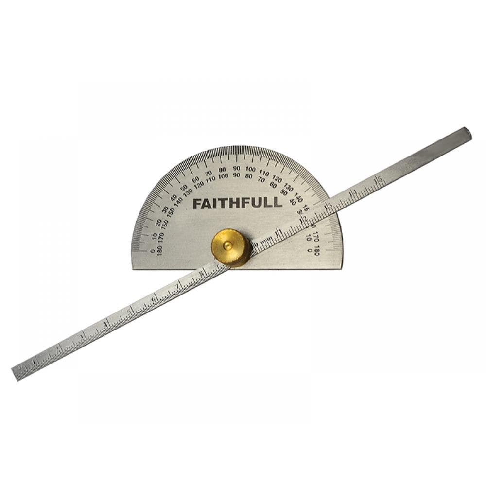 Faithfull APM8268 Depth Gauge With Protractor 150Mm (6In)