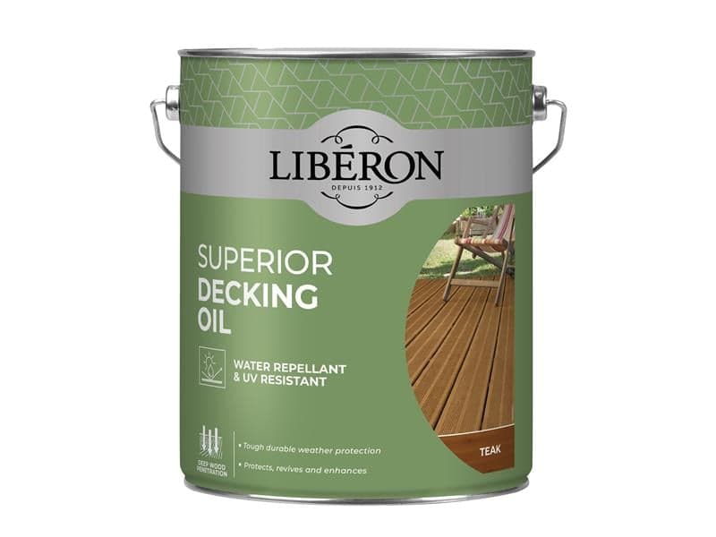 Liberon Superior Decking Oil Teak 5 Litre 126108