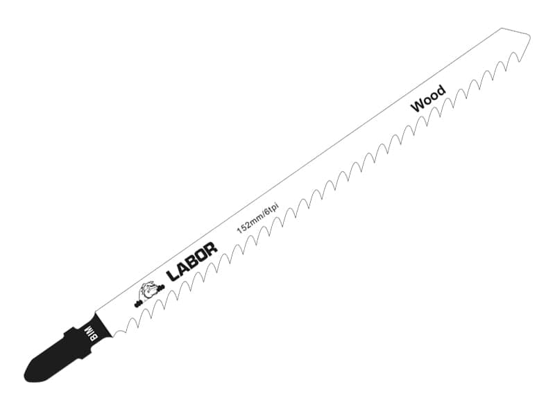 Labor Bim Jig Saw Blades - Hardwood | 152Mm | Per 5 LABZBJ02000
