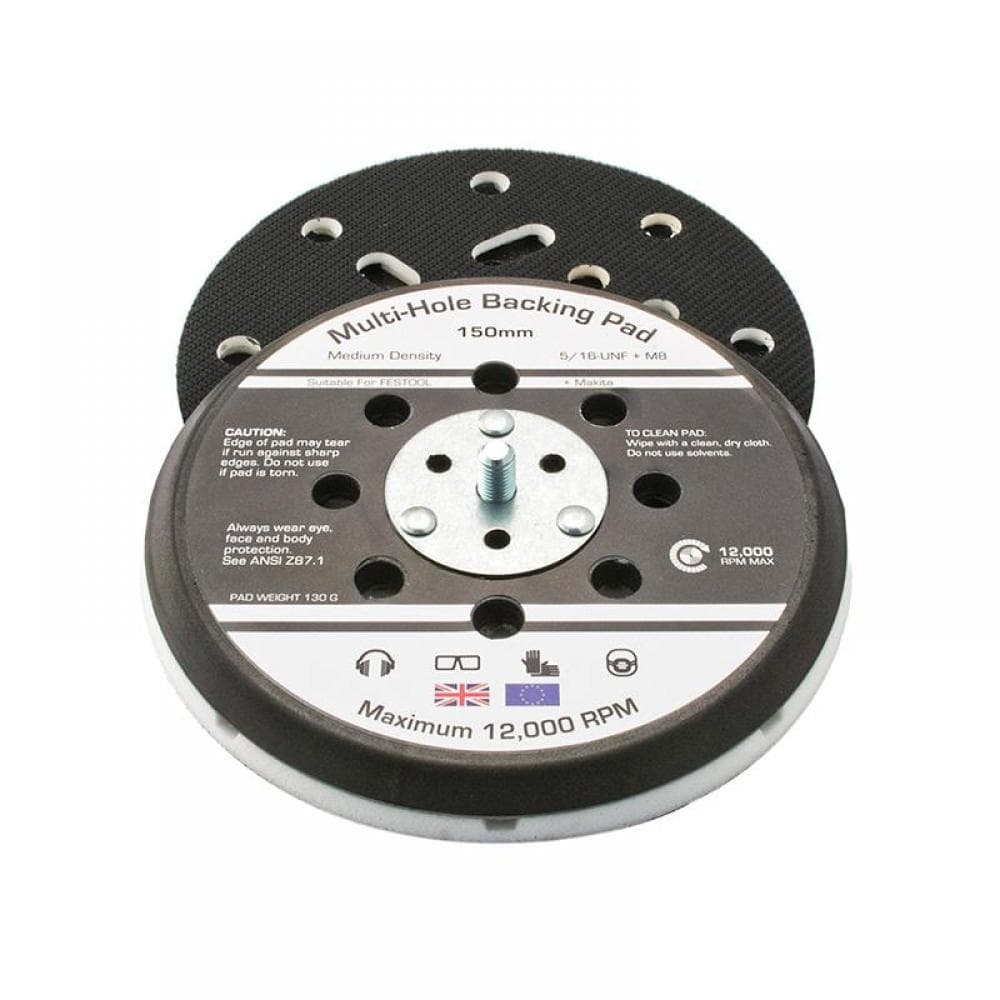 Flexipads World Class 17099 Dual Action Sander Pad 150Mm Grip® Multi 5/16 Unf +M8