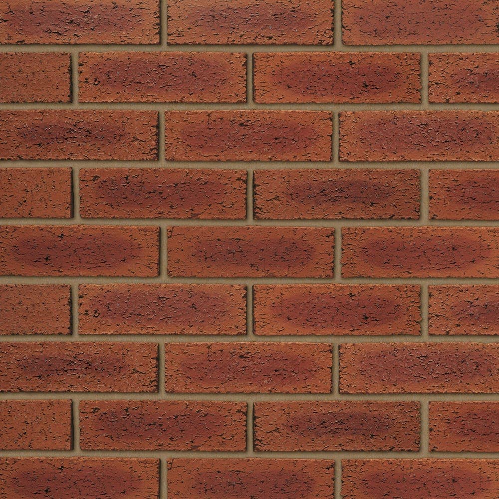 Ibstock Ravenhead Hearted Red Rustic Facing Brick 65mm | Pack of 404