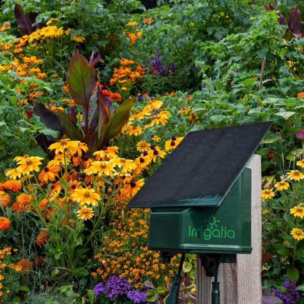 Water Butts Direct SOL-C36Q Solar Automatic Irrigation System Polypropylene Green