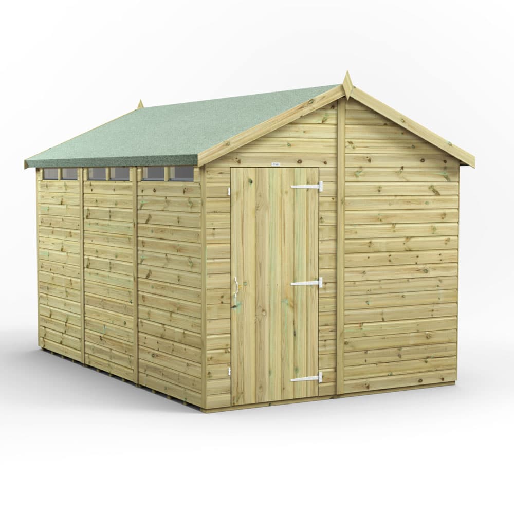 Powersheds 12x8 Premium Powersheds Security Apex