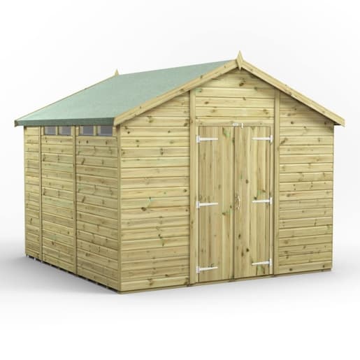 10x10 Premium Powersheds Security Apex