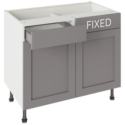 Flatpack 1000 Drawerline Base Cabinet Shaker Ultra Matt Dust Grey