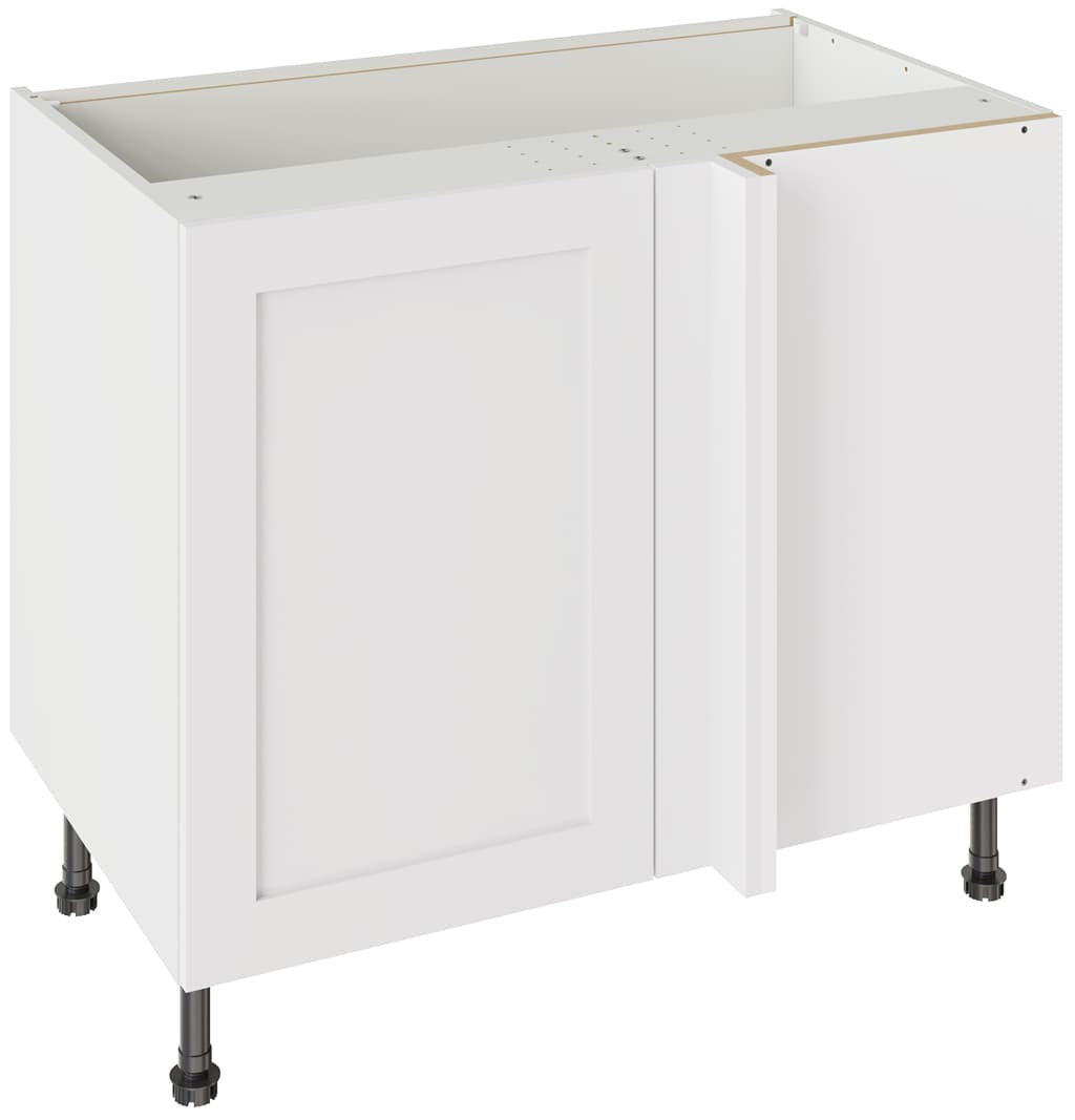 Flatpack Corner Base Unit Shaker Ultra Matt White 1000mm - FKKH0509
