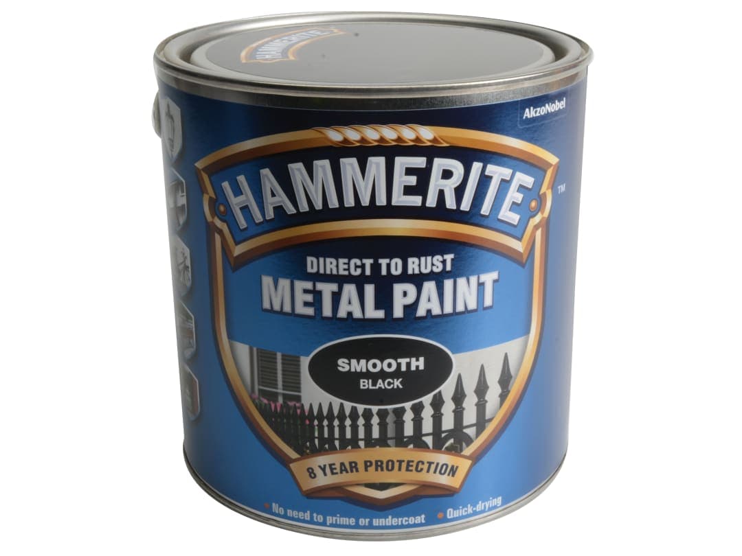 Hammerite Direct To Metal Smooth Black 2.5L 5084866