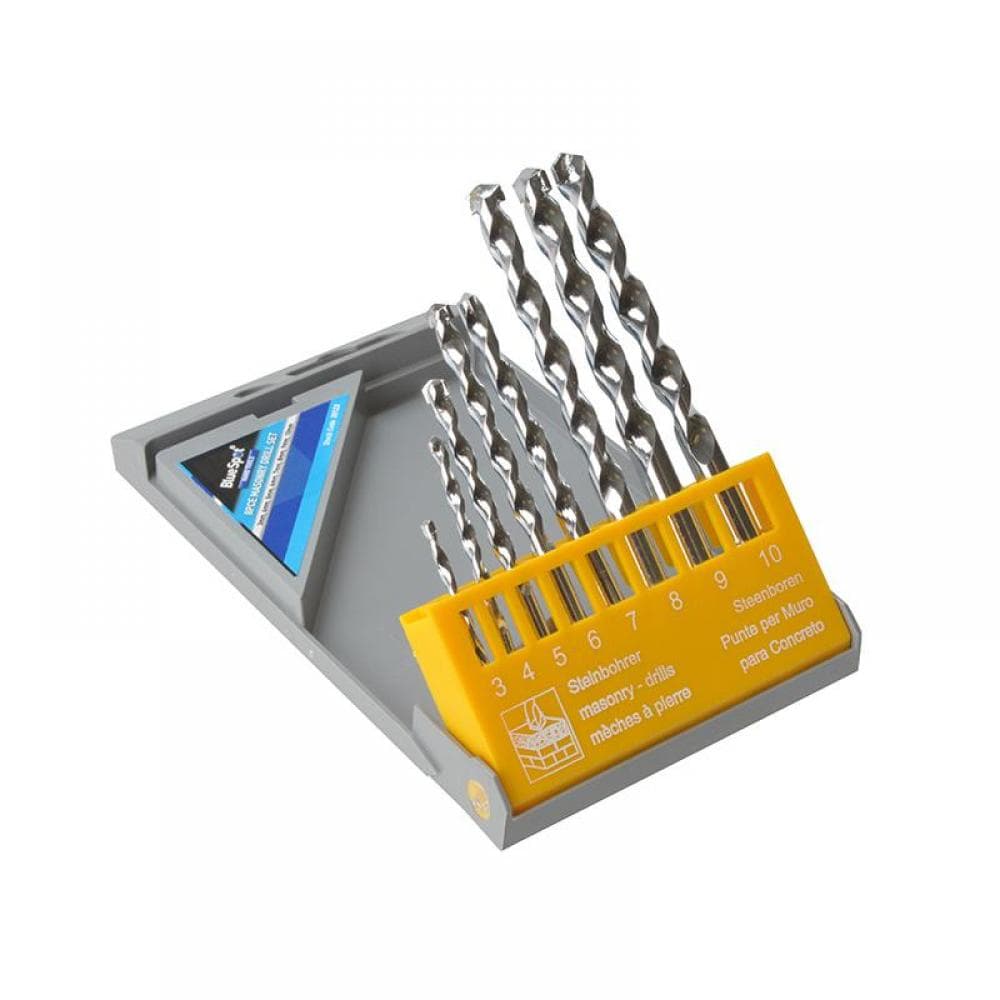 Bluespot Tools 20123 Masonry Drill Set 8 Piece 3-10Mm