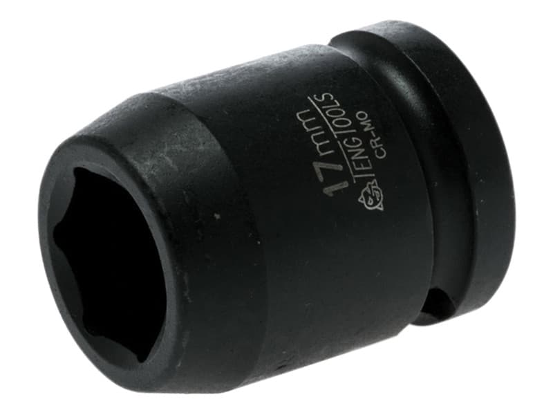 Teng 920517N1 Impact Socket Hexagon 6-Point 1/2In Drive 17Mm