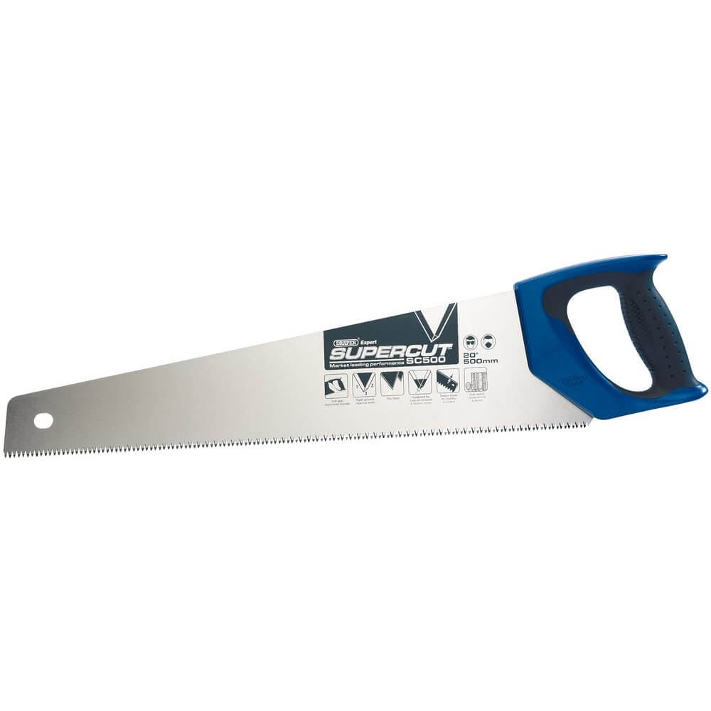 Draper Expert 49290 Supercut® Soft Grip Hardpoint Handsaw 500Mm/20in 7Tpi/8Ppi each