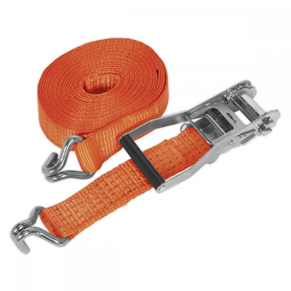 Sealey TD5008J Ratchet Strap 50Mm X 8M Polyester Webbing 5000Kg Breaking Strength
