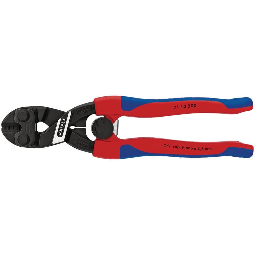 Knipex 49188 Cobolt® 71 12 200 Sb Compact Bolt Cutters With Sprung Handles 200Mm each