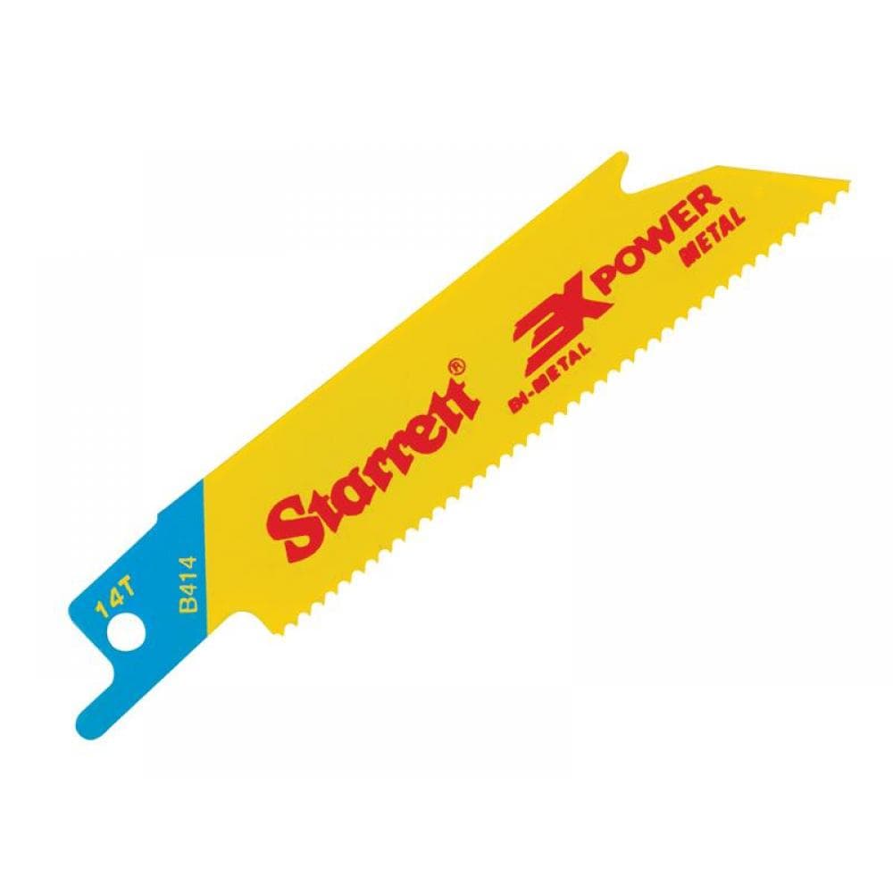 Starrett B414-5 B414-5 Bi-Metal Reciprocating Blade Metal Straight 100Mm 14 Tpi (Pack 5)
