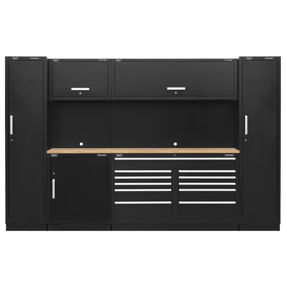 Sealey APMSCOMBO7W Premier 3.55M Storage System - Pressed Wood Worktop