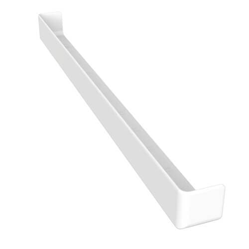 White Fascia Board Double End Corner - 600mm x 45mm