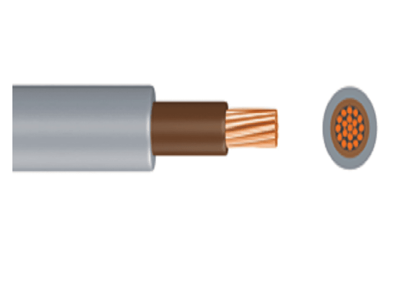 Time 6181Y 25mm Meter Tails Cable Brown 50m
